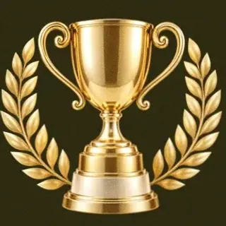 Gold trophy cup — Betzillo